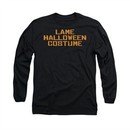 Halloween Shirt Lame Costume Long Sleeve Black Tee T-Shirt