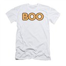 Halloween Shirt Slim Fit Boo White T-Shirt