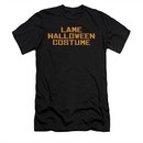 Halloween Shirt Slim Fit Lame Costume Black T-Shirt