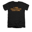 Halloween Shirt Slim Fit V-Neck Lame Costume Black T-Shirt