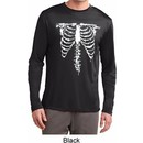 Halloween Skeleton Mens Dry Wicking Long Sleeve Shirt