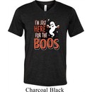 Halloween Tee I'm Here for the Boos Tri Blend V-neck