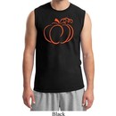 Halloween Tee Pumpkin Sketch Muscle Shirt