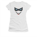 Harley Quinn Shirt Juniors Mask White T-Shirt