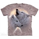 Howling Wolves Shirt Tie Dye Adult T-Shirt Tee