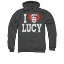 I Love Lucy Hoodie Sweatshirt Black Adult Hoody Sweat Shirt