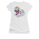 I Love Lucy Shirt Always Connected Juniors White Tee T-Shirt
