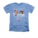 I Love Lucy Shirt Animated Christmas Adult Heather Light Blue Tee T-Shirt