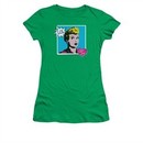 I Love Lucy Shirt I Love Worhol Lol Juniors Kelly Green Tee T-Shirt