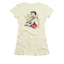 I Love Lucy Shirt Luau Graphic Juniors Cream Tee T-Shirt