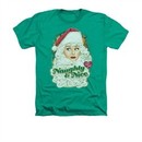 I Love Lucy Shirt Lucy Santa Adult Heather Kelly Green Tee T-Shirt