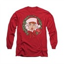 I Love Lucy Shirt Wreath Long Sleeve Red Tee T-Shirt