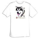 Alaskan Malamute T-shirt I Love My Alaskan Malamute Dog Tee Shirt