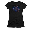 Infinite Crisis Shirt Juniors Superman Black T-Shirt