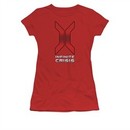 Infinite Crisis Shirt Juniors Title Red T-Shirt