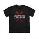Infinite Crisis Shirt Kids Logo Black T-Shirt