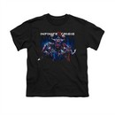 Infinite Crisis Shirt Kids Superman Black T-Shirt