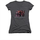 Injustice Gods Among Us Shirt Juniors V Neck Bad Girls Charcoal T-Shirt