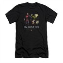 Injustice Gods Among Us Shirt Slim Fit Supermans Revenge Black T-Shirt
