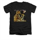 Isaac Hayes Shirt Slim Fit V-Neck At Wattstax Black T-Shirt
