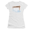 It's A Wonderful Life Shirt Juniors Bedford Falls White Tee T-Shirt