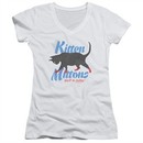 It's Always Sunny In Philadelphia Juniors V Neck Shirt Kitten Mittons White T-Shirt