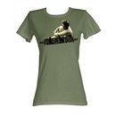 James Dean Juniors T-shirt Dean 55 Military Green Tee Shirt