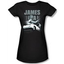James Dean Juniors T-shirt Immortality Quote Black Tee Shirt