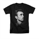 James Dean Shirt Head Black T-Shirt