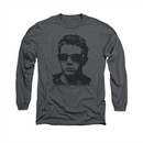 James Dean Shirt Shades Long Sleeve Charcoal Tee T-Shirt