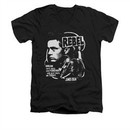 James Dean Shirt Slim Fit V-Neck Rebel Cover Black T-Shirt