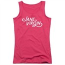 Jane The Virgin Juniors Tank Top Logo Hot Pink Tee Tanktop