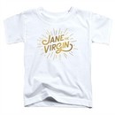 Jane The Virgin Kids Shirt Golden Logo White Tee T-Shirt