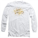 Jane The Virgin Long Sleeve Shirt Golden Logo White Tee T-Shirt