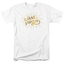 Jane The Virgin Shirt Golden Logo White Tee T-Shirt
