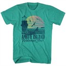 Jaws Shirt Amity Island Welcomes You! Green Heather T-Shirt