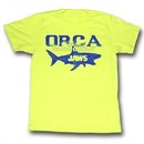 Jaws Shirt Fishing Company Adult Yellow Tee T-Shirt