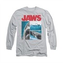 Jaws Shirt Instajaws Long Sleeve Silver Tee T-Shirt