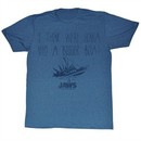 Jaws Shirt Need A Bigger Boat Adult Heather Blue Tee T-Shirt