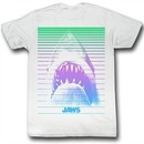 Jaws Shirt Shark Blends Adult White Tee T-Shirt
