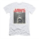 Jaws Shirt Slim Fit Block Classic Fear White T-Shirt
