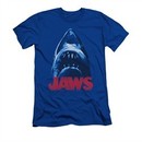 Jaws Shirt Slim Fit From Below Royal Blue T-Shirt