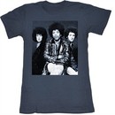 Jimi Hendrix Juniors Shirt Jim Trio Blue Heather Tee T-Shirt