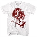 Jimi Hendrix Shirt Red Moon White T-Shirt