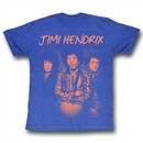Jimi Hendrix Shirt The Jim Gang Adult Heather Blue Tee T-Shirt