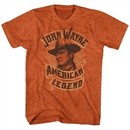 John Wayne Shirt American Legend Heather Orange T-Shirt