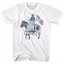 John Wayne Shirt Patriotic Silhouette White T-Shirt