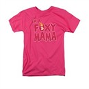Johnny Bravo Shirt Foxy Mama Adult Hot Pink Tee T-Shirt