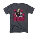 Johnny Bravo Shirt Hunk Adult Charcoal Tee T-Shirt