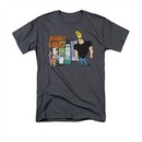 Johnny Bravo Shirt Johnny & Friends Adult Charcoal Tee T-Shirt